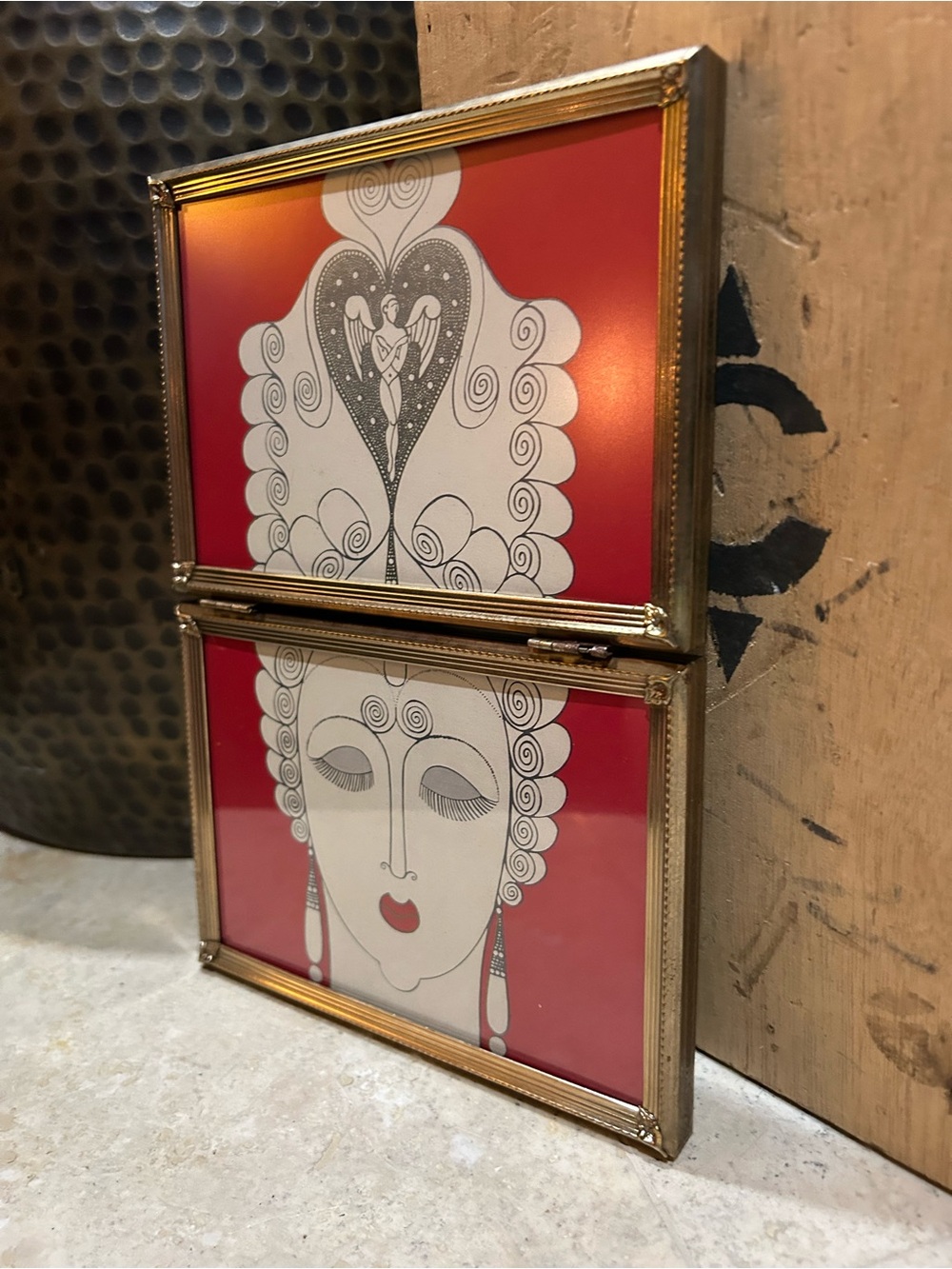 ERTE Vintage Book Print- “Amoureuse” Framed Art - Picture 3 of 16